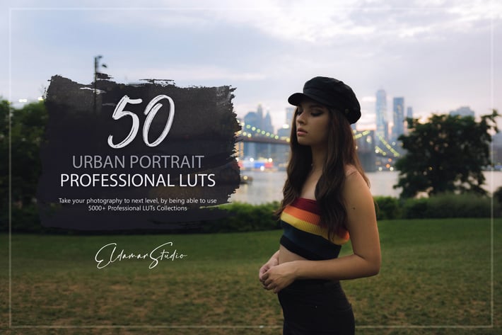 50 Urban Portrait LUTs and Presets Pack