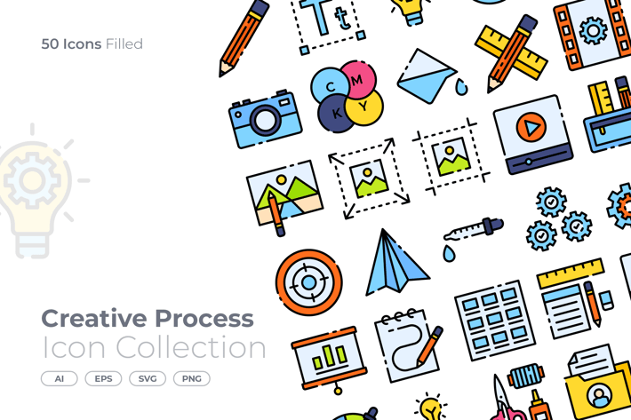 Creative Process Filled Icon