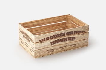 Wooden Crate Mockup