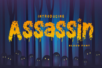 Assassin | Decorative Blood Font