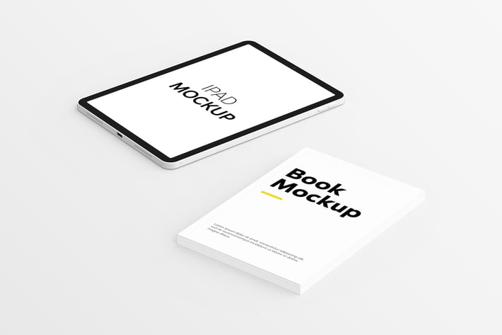 Book & iPad Mockup
