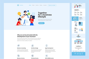 One Page Website Design Template