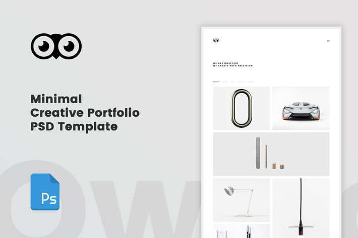 Owlfolio - Creative Portfolio PSD Template