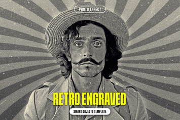 Retro Engraved Photo Effect
