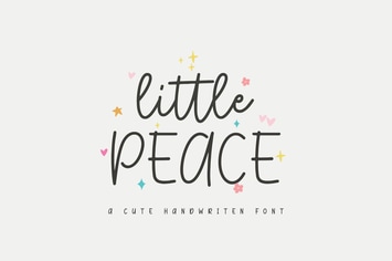 Little Peace - Cute Handwritten Font