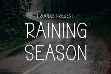 Raining Season - Light & Thin Font