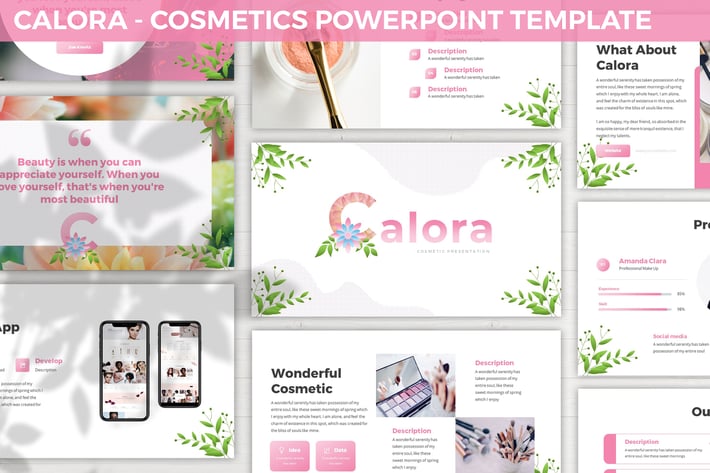Calora - Cosmetics Powerpoint Template