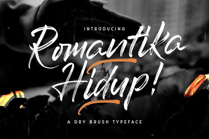 Romantika Hidup - Dry Brush Script Font