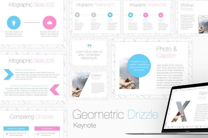 Geometric Drizzle Keynote Template