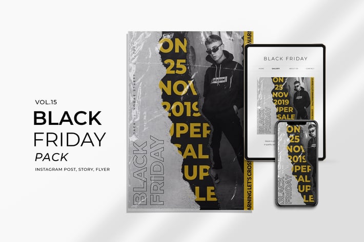 Black Friday Plastic Flyer and Instagram Vol. 15