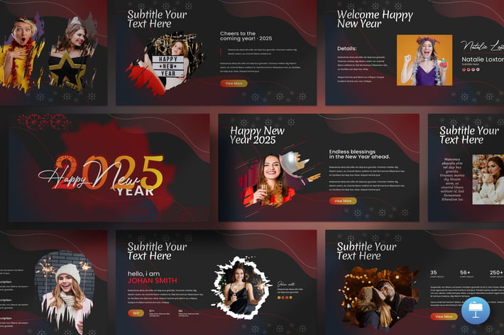Happy New Year Keynote Template