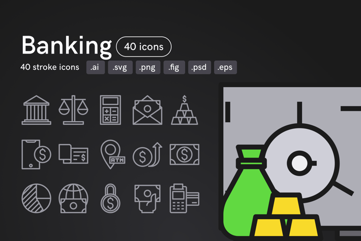 Banking Icons (40 icons)