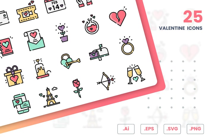 Valentine Icons Set