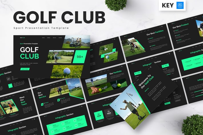 Golf Club - Sport Keynote Templates
