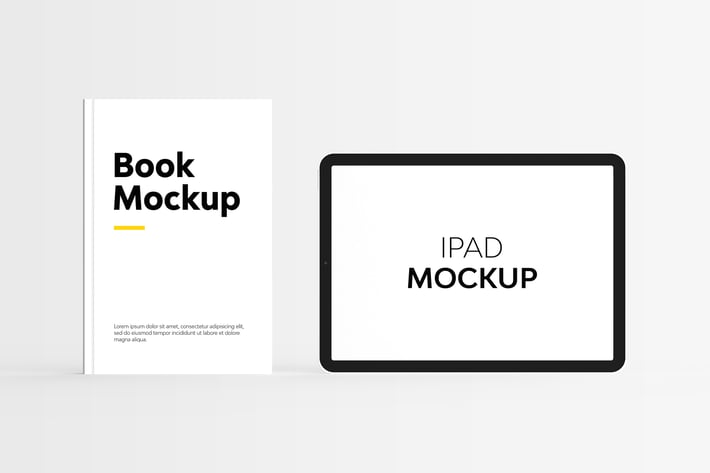Book & iPad Mockup