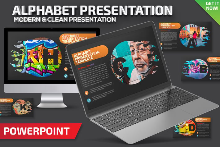 Alphabet Powerpoint Presentation Template