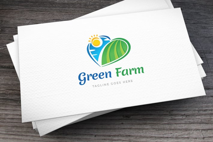 Green Farm Logo Template
