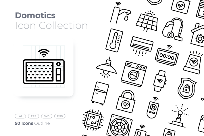 Domotics Outline Icon