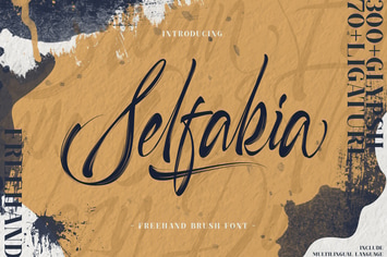 Selfakia Brush Font