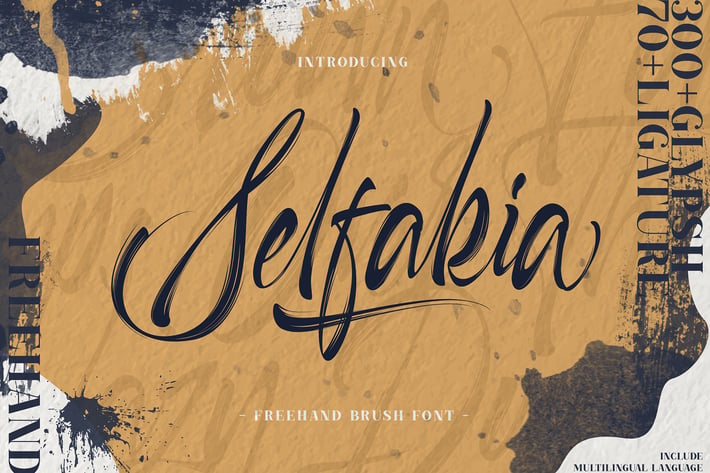 Selfakia Brush Font