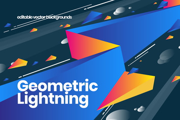 Geometric Lightning Backgrounds