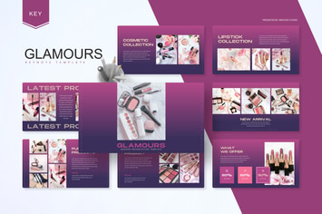 Glamours -  Cosmetic Keynote Template 