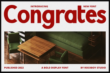 Congrates - Logo Font