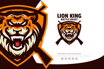 Lion Mascot Logo