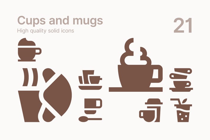 Cups & Mugs Icons