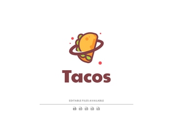 Tacos Food Simple Logo