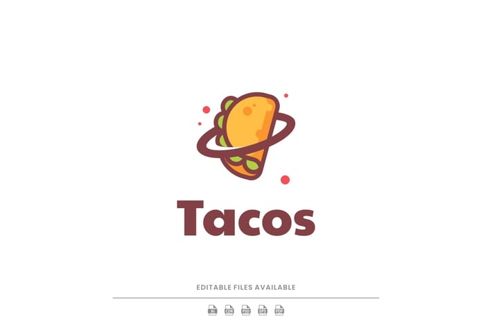 Tacos Food Simple Logo