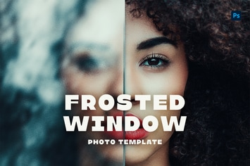 Frosted Window Photo Template