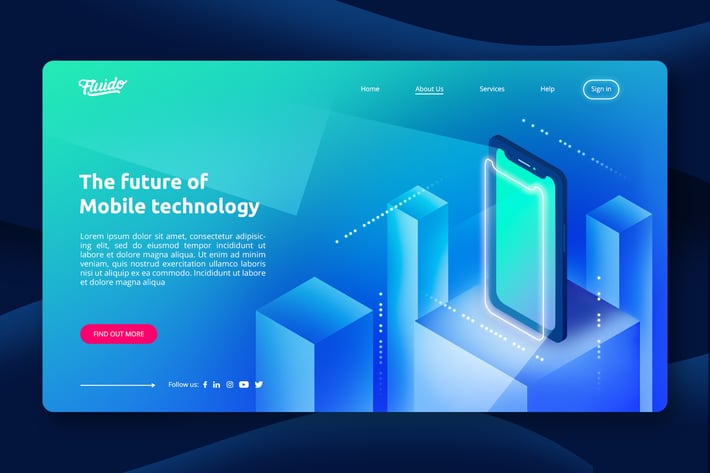 Corporate Start-Up Hero Header Template