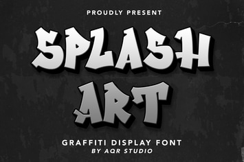 SplashArt - Graffiti Display Font