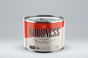 Preserve Tin Can Mock-Up