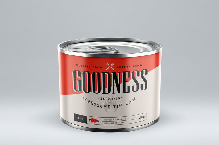 Preserve Tin Can Mock-Up