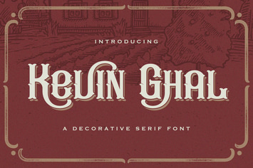 Kevin Ghal - Victorian Style Font