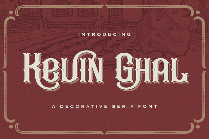 Kevin Ghal - Victorian Style Font