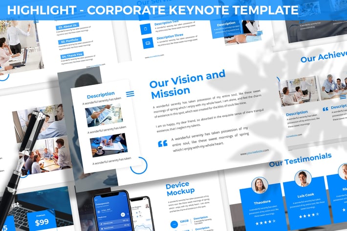 Highlight - Corporate Keynote Template