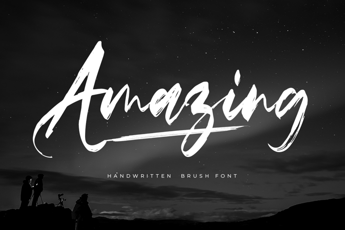 Amazing - Handwritten Brush Font