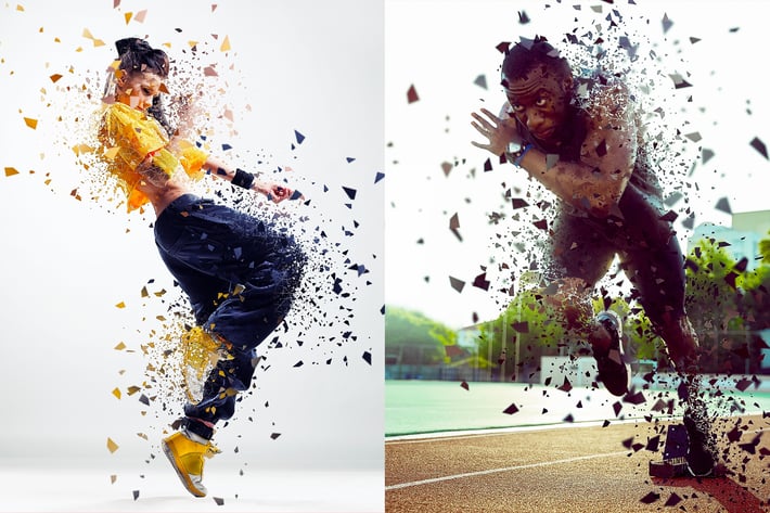 ShatterPoly Photoshop Action