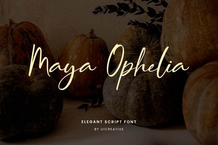 Maya Ophelia Signature Font