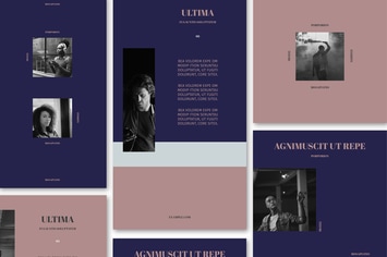 Colorful Social Media Post Set