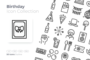 Birthday Outline Icon