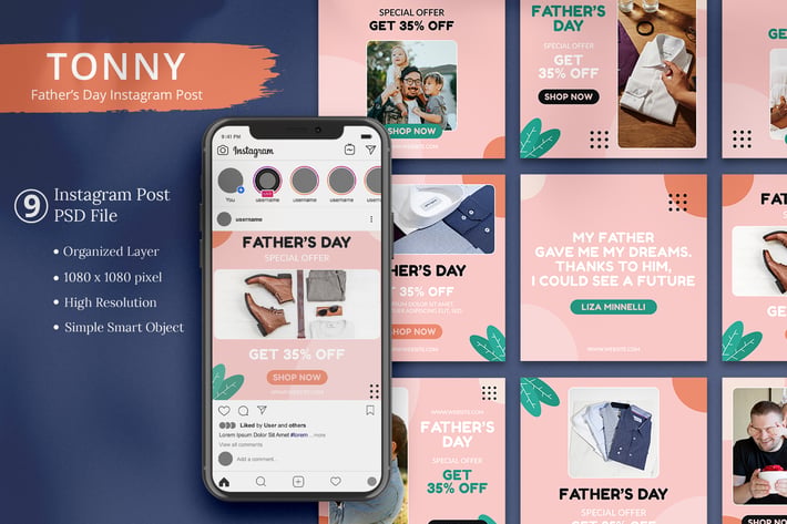 Tonny - Father's Day Instagram Post