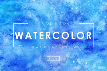 Handmade Watercolor Backgrounds Vol.11