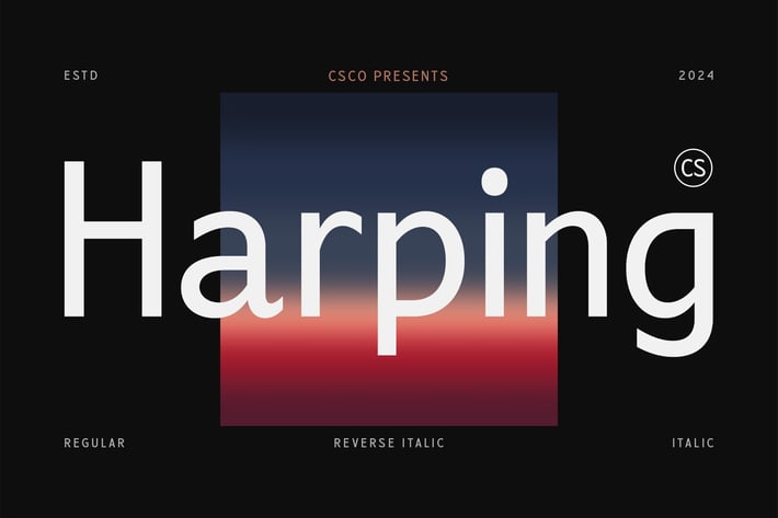 Harping – Contemporary Font