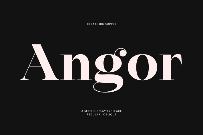 Modern Elegant Display Serif Typeface for Fashion