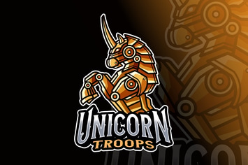Unicron Robot Logo Template