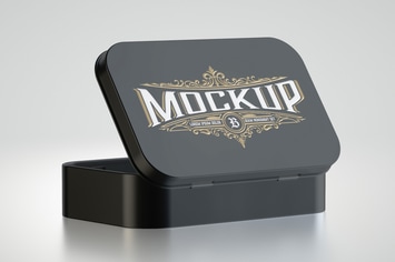 Colored Tin Mockup 